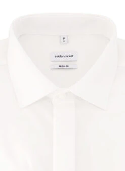 Seidensticker Hemd, Regular Fit, Popeline, Weiß -Maenner Mode Haus  89587 norm2