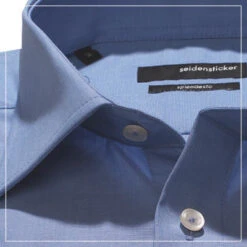 Seidensticker Kurzarmhemd, Regular Fit, Baumwolle, Blau -Maenner Mode Haus  90188 detail