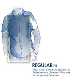 Seidensticker Kurzarmhemd, Regular Fit, Baumwolle, Blau -Maenner Mode Haus  90188 norm3