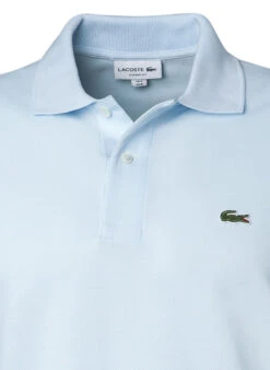 Lacoste Polo-Shirt L1212, Classic Fit, Baumwoll-Piqué, Bleu -Maenner Mode Haus  98291 norm2
